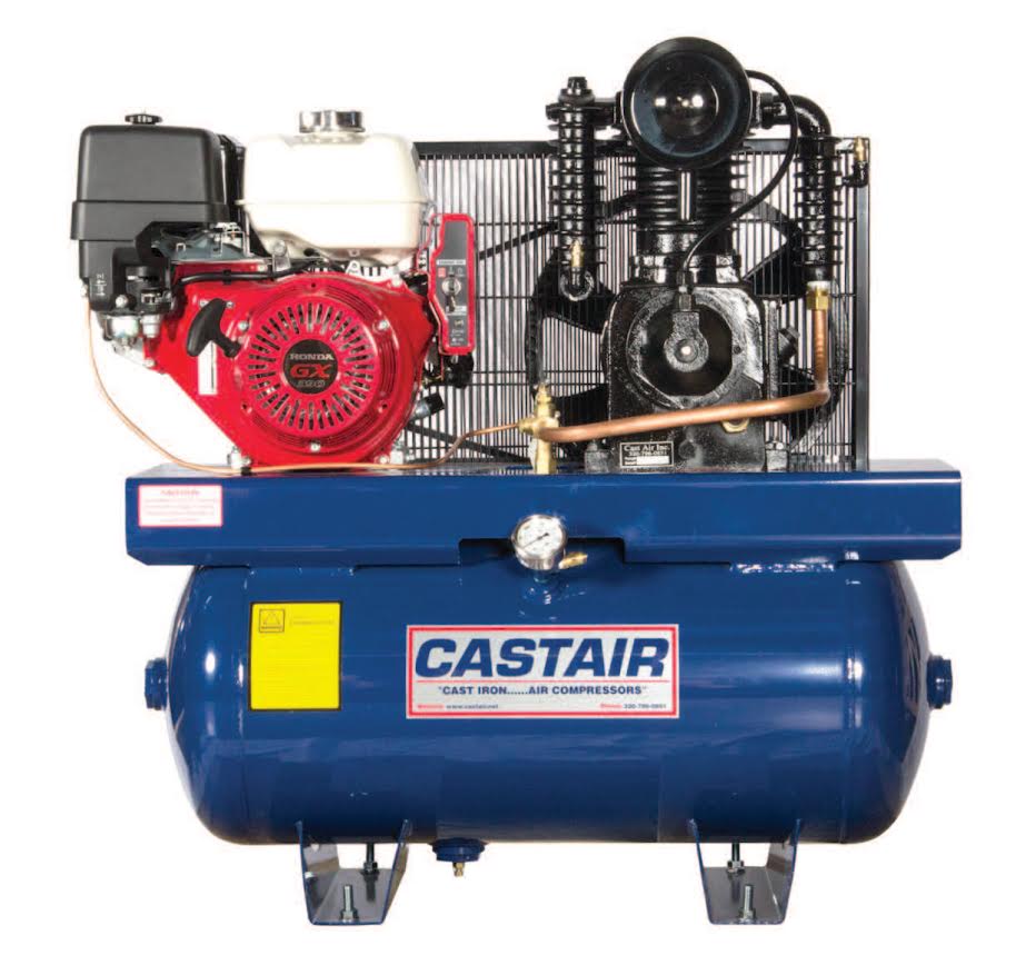 Castair Heavy Duty Shop HONDA GAS POWERED AIR COMPRESSOR - Model No. : I13GH3HC1