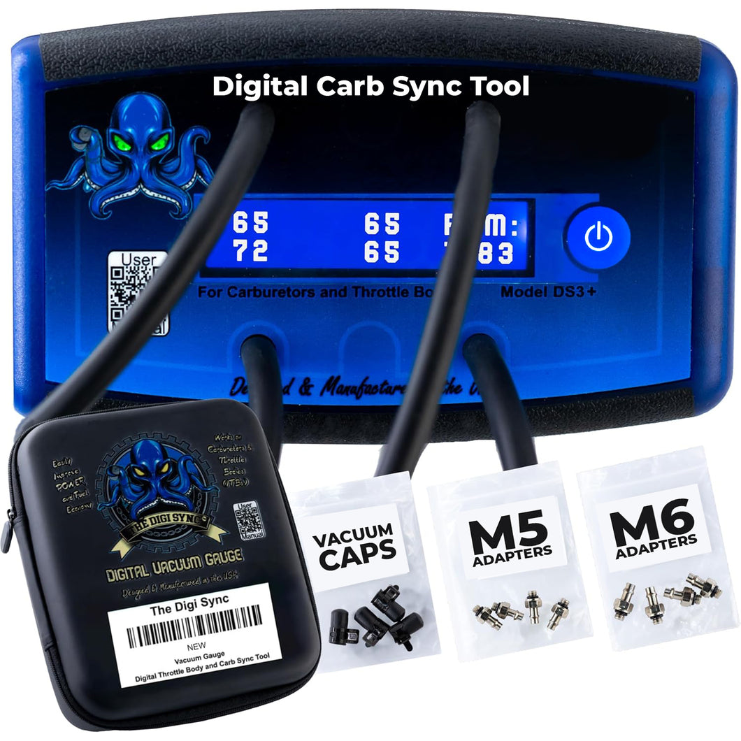 The Digi Sync 4-Channel - The Digi Sync (Model DS3+) Throttle Body & Digital Carb Sync Tool