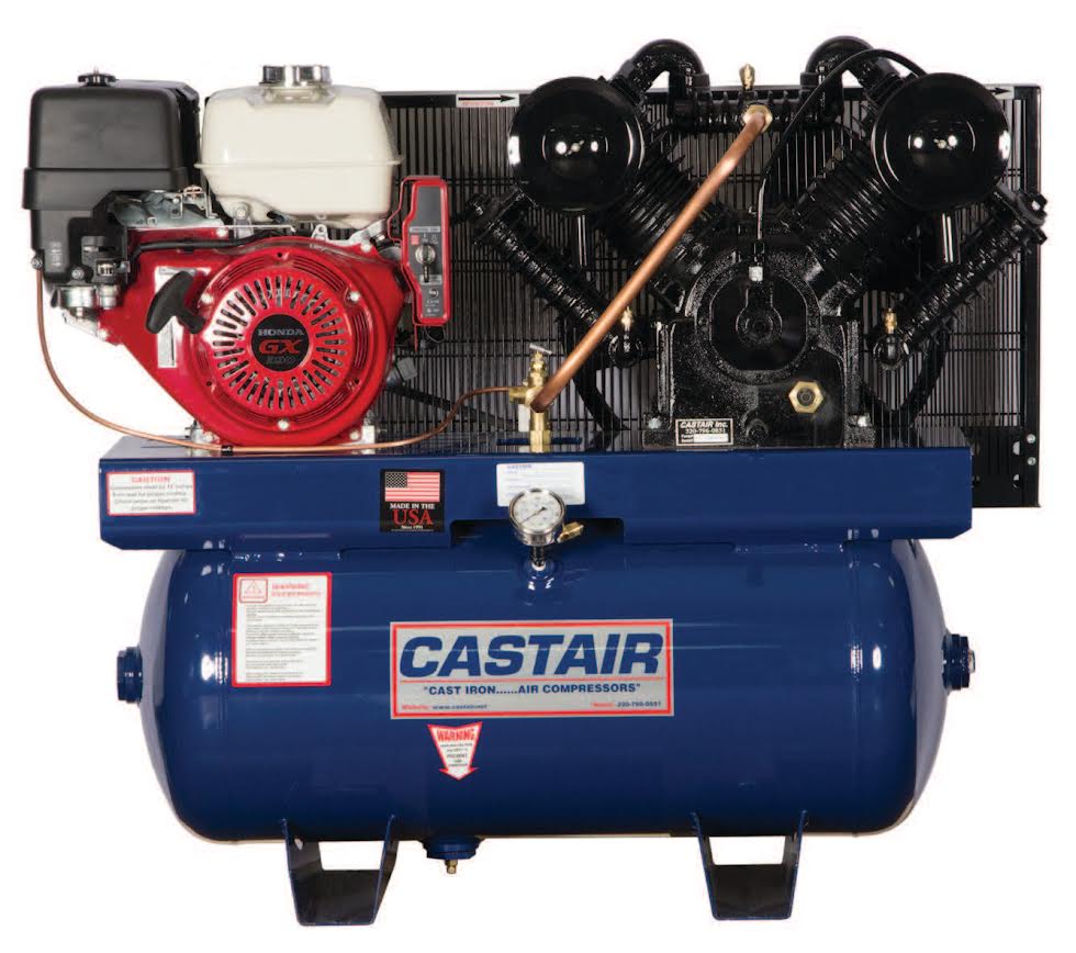 Castair Heavy Duty Shop HONDA GAS POWERED AIR COMPRESSOR - Model No. : I13GH3HC2