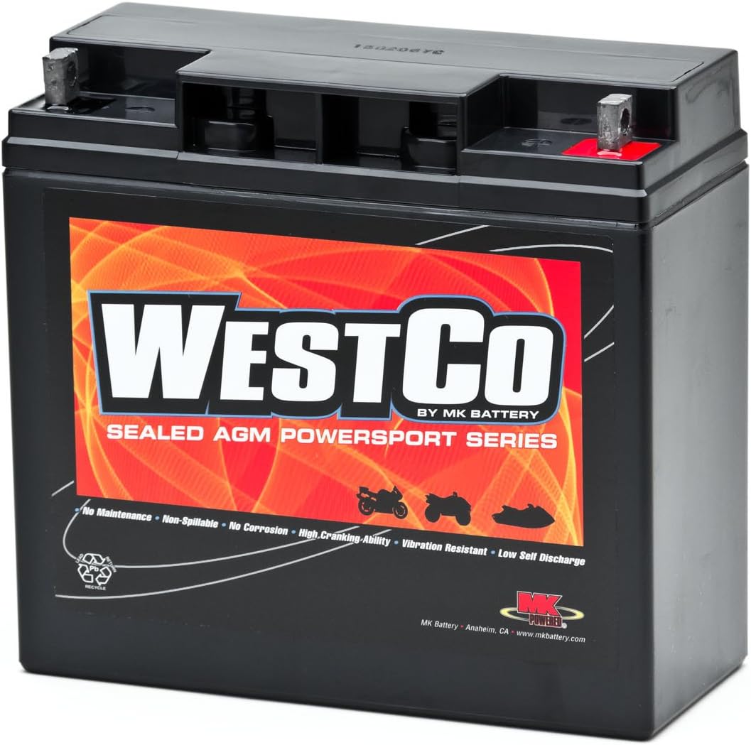 Battery 12V/20AH - BMW Airhead, K Bike, Hexhead, Oilhead 61 21 2 346 800, 61 21 0 403 224 / WestCo AGM