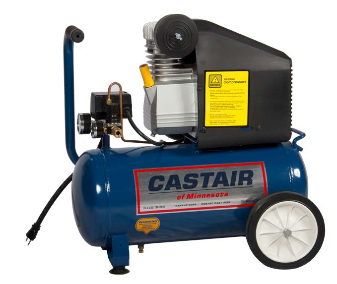 Castair Heavy Duty Shop Air Compressor Contractor Series - Model No. D1518P20