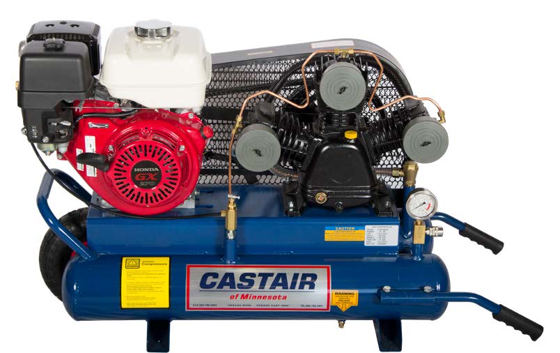 Castair Heavy Duty Shop HONDA GAS POWERED AIR COMPRESSOR - Model No. PUK9008G