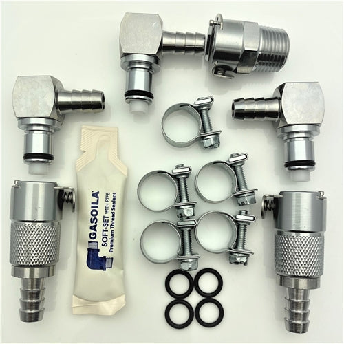 Quick Disconnect Fuel Hose Coupling Kit (6 Piece) for 5/16" hoses BM